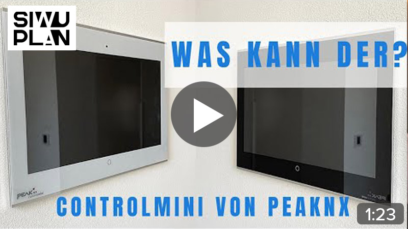 Welchen Visualisierung Touch Panel habe ich verbaut? PEAKNX Controlmini I BAB Eibport I Doorbird